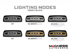 Dodge Ram HD LED Grille - XBG Series - Morimoto - Black - 2013 - 2018